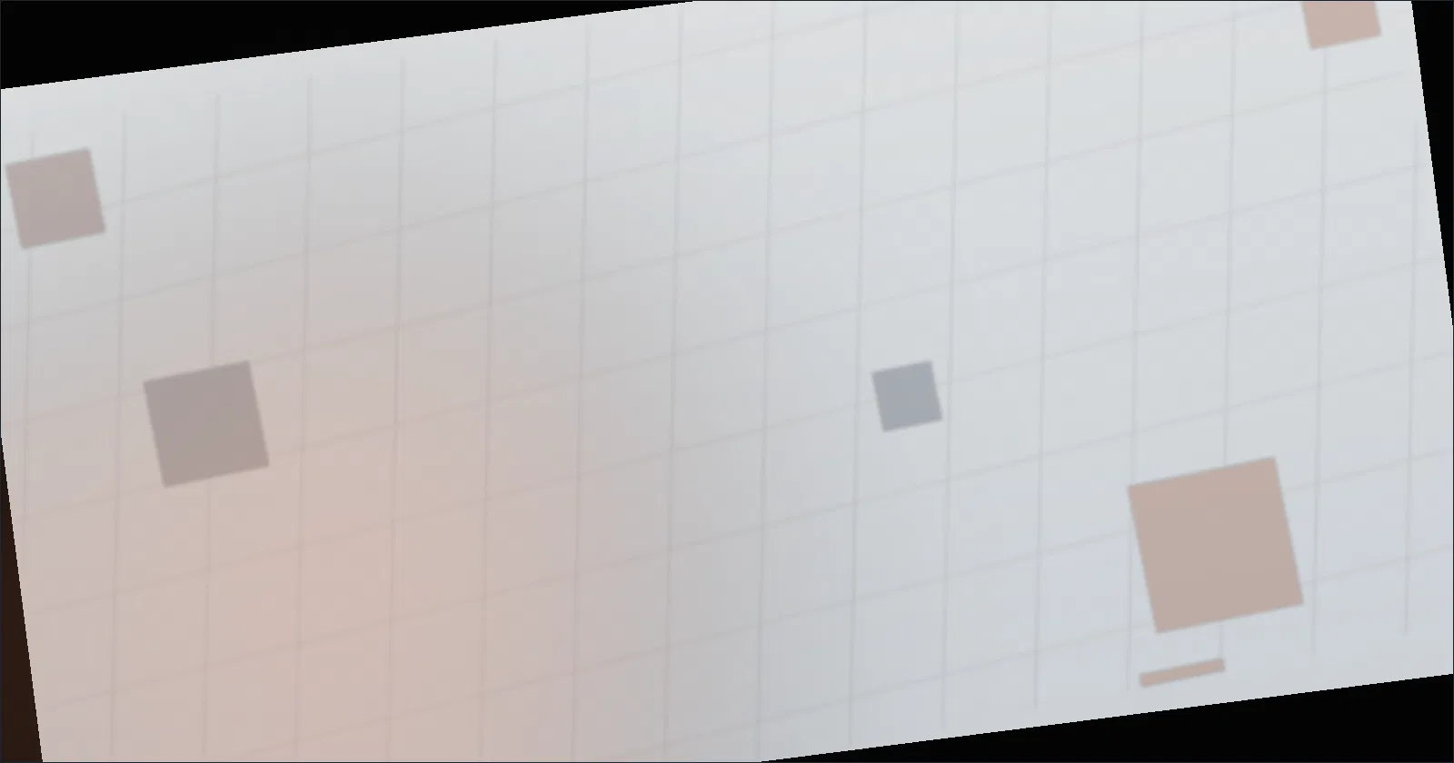 A blocky video game model of a steel workshop with a pickup truck parked inside